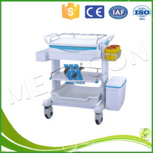 first aid ABS Medical Equipment Trolley with Drawers and IV Pole